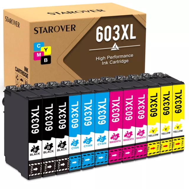 2-12x Multipack Patronen für Epson 603 XL XP-2100 3100 4100 WF-2810 2830 2840DWF