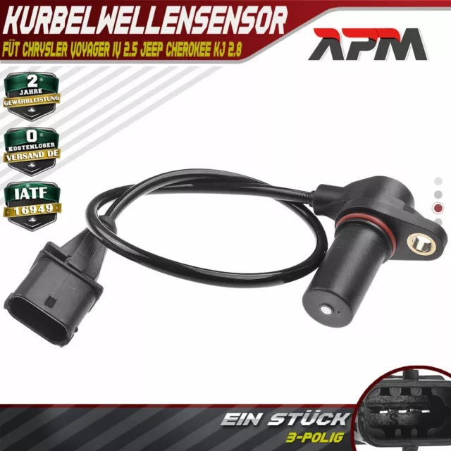 Kurbelwellensensor Impulsgeber für Chrysler Voyager IV 2.5 Jeep Cherokee KJ 2.8