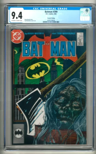 Batman #399 (1986) CGC 9.4 OW/W  Doug Moench - Tom Mandrake  2nd Print