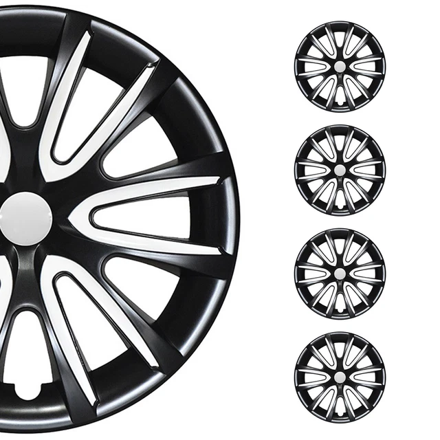 16& WHEEL COVERS Hubcaps for Chevrolet Equinox Black White Gloss EUR