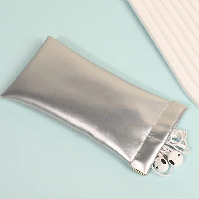 Soft Leather Reading Glasses Bag Case Waterproof Solid Sun Glasses Pouch Simple