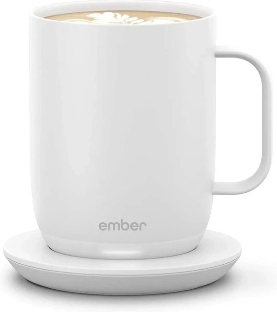 Ember Temperature Smart Mug 2 - 14 oz White - App Controlled Heated Coffee Cup