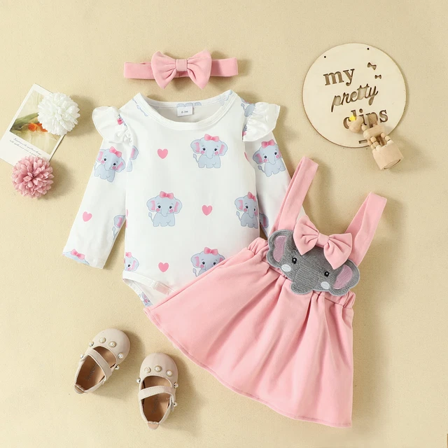Gonna con sospensione nodo fiocco per bambine vestiti carini maniche lunghe pullover 3