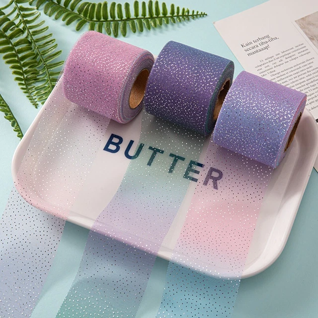 Kreative Tüll Bandrolle zum Selbermachen Handwerk als Geschenk Verpackung Zubeh