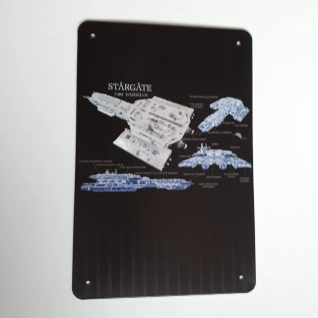 STARGATE SG-1 Blechschild 20x30 cm STARGATE SG-1  USS DAEDALUS