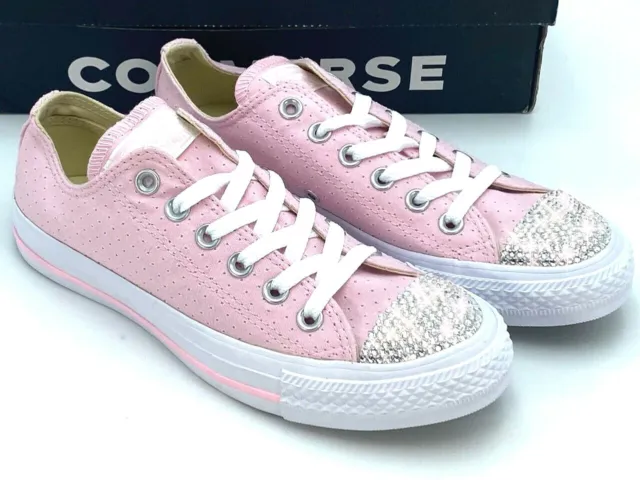 Sneaker di lusso Converse All Star CTAS OX Cherry Blossom con elementi Swarovski