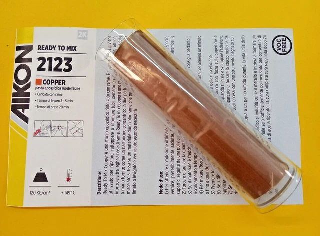 Pasta Epossidica  Modellabile - Copper - 2 Pezzi