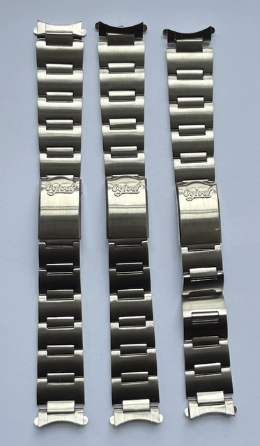 Bracelet De Montre Extensible Plaqué Or - 13 Mm, Anses Courbes, Vintage Années 50
