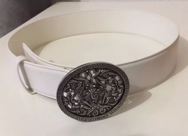 Original Gianni Versace Gürtel Medusa Leder Belt Leather