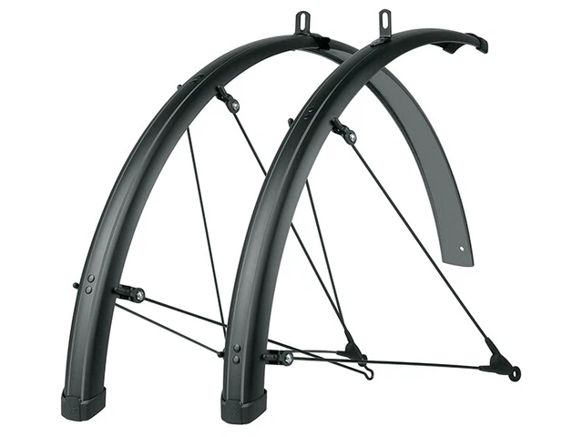 SKS Schutzblech Bluemels Stripes 28" 55mm Set schwarz matt
