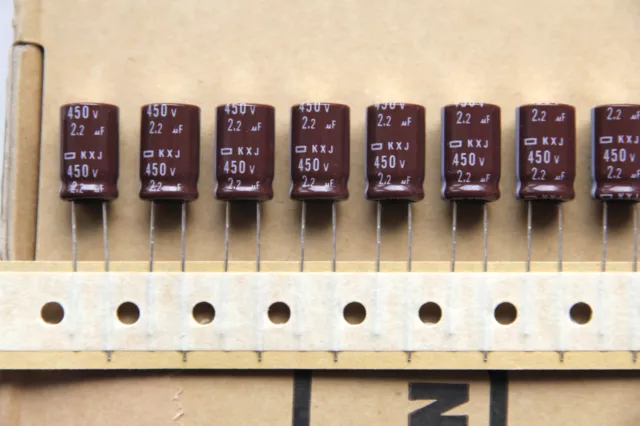 Nippon Chemi-Con Condensatori piombo radiale KXJ, 2,2uF, 450V – EKXJ451ETD2R2MJ16S