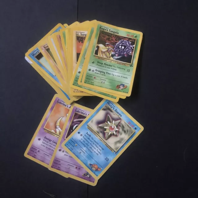 WOTC Gym Challenge / Heroes Heavy Play Pokemon Cards Bundle