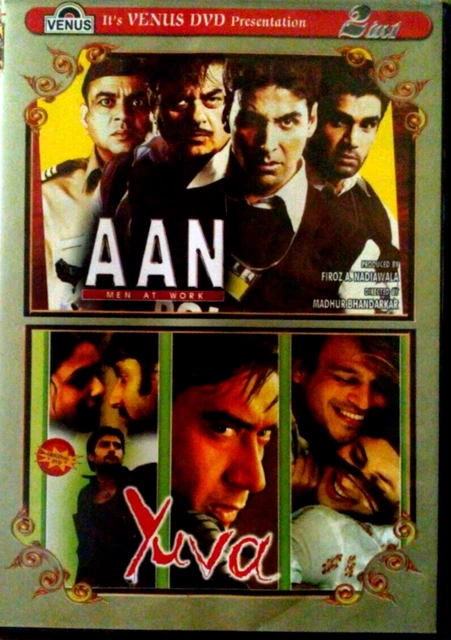 AAN - MEN At Work + Yuva. [2FILMS] (DVD-2004) 0/ALL Rs. Akshay Kumar ...
