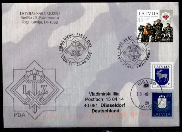 15J. Lettische Landwehr. FDC-Brief. Lettland 2006