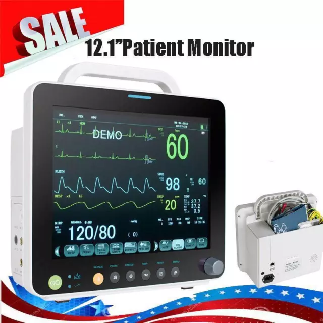 Carejoy 12Inch Patient Monitor 6-parameter ICU CCU Vital Sign Monitor