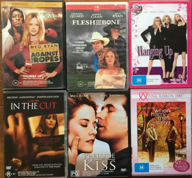 Meg Ryan - In The Cut / Against Ropes / Flesh / Up / Kiss / Sally Dvd Collection