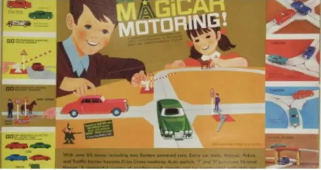 Seltener Triang Spot On Minic Go Magicar Motoring Spiel Batterie Autos Spur Etc.