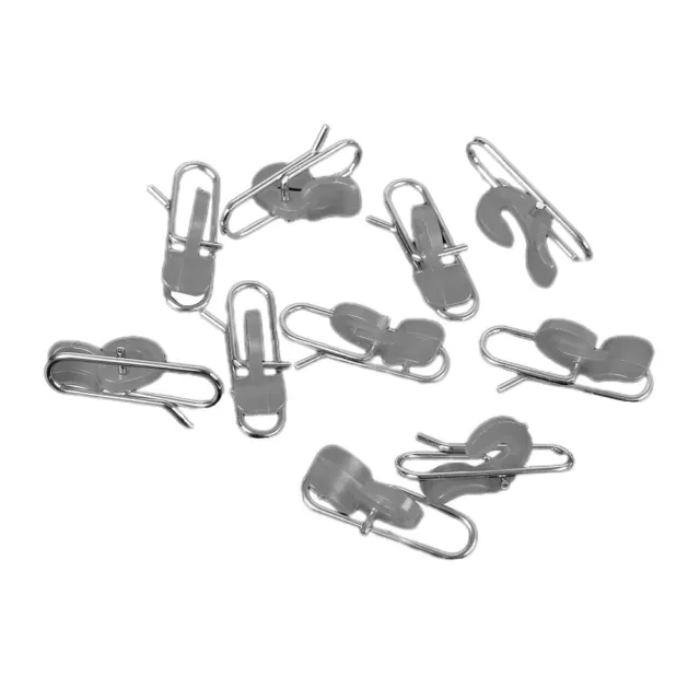 Ensure bait stays in place during cast with this stainless steel clip 10pcs/set