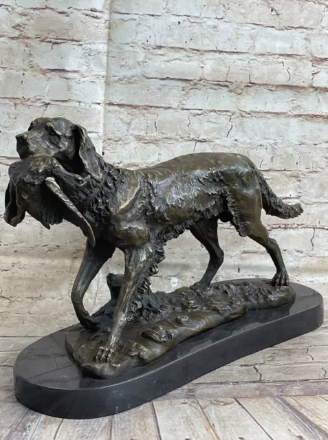 English Irish Gordon Red Setter Hunting Bird Gun Dog Bronze Statue Sculpture Art