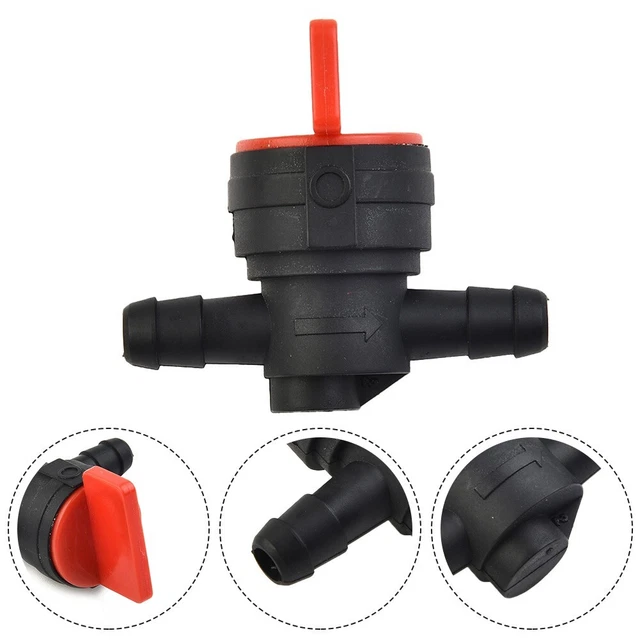 Rapidbok Robinet D'Essence Universel 8mm Noir - Interrupteur Carburant Moto Scooter Quad