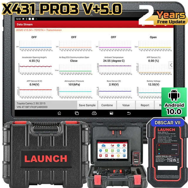 LAUNCH X431 PRO3S+ V+ PRO 5 KFZ OBD2 Diagnosegerät ECU Coding Mit ...