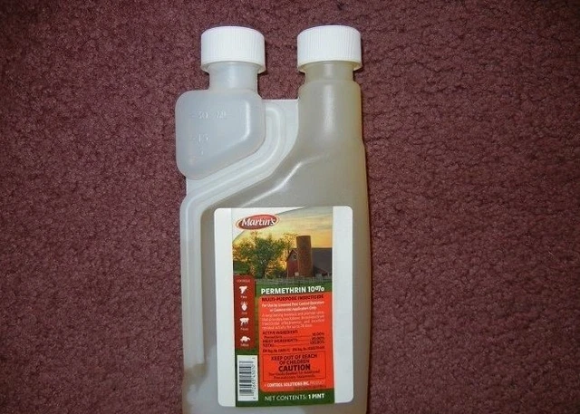 Martin's Permethrin 10% Control Solutions 1-Pint Flies Fleas Roaches