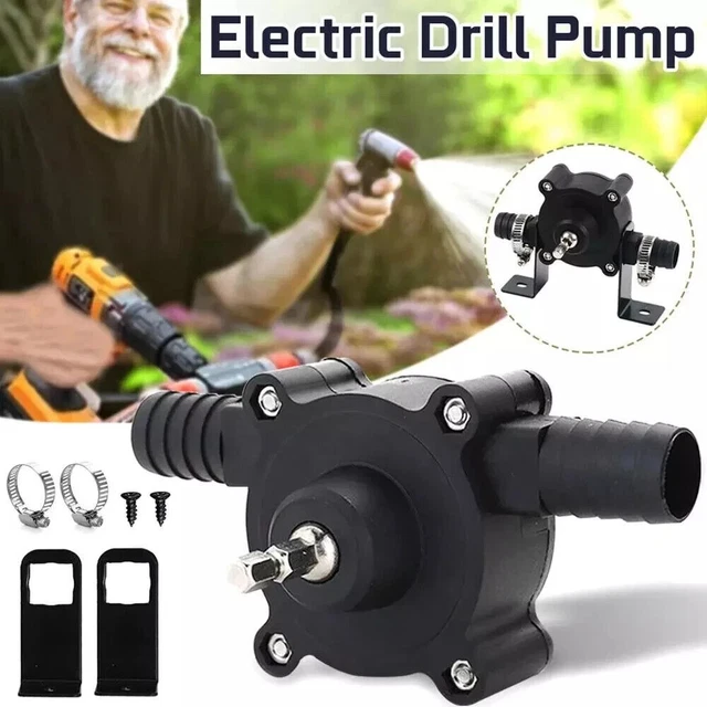 Hand Electric Drill Drive Self Priming Powered Oil Fluid Water Transfer Pump US