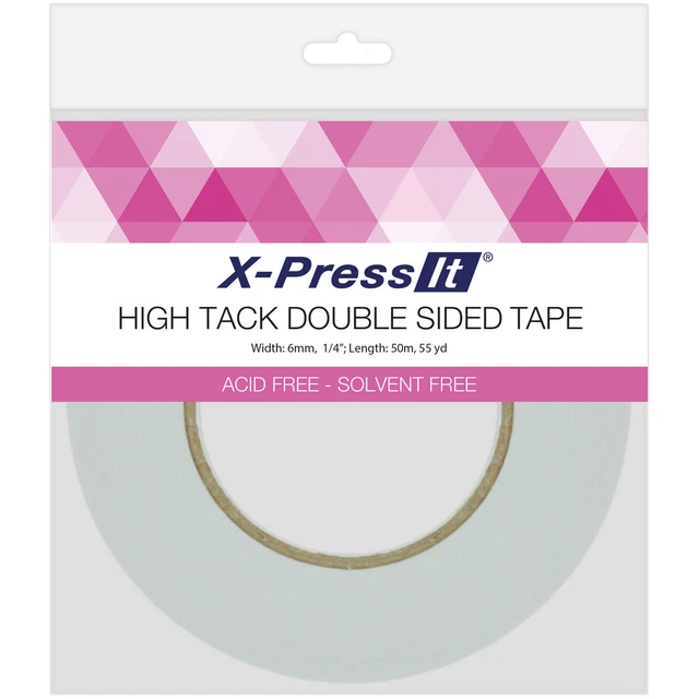 Cinta de tejido de doble cara X-Press It High Tack - 0,25"X55yd -DSH6