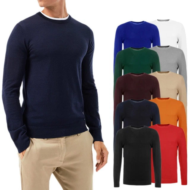 Pull d'hiver homme à col en laine cachemire pull slim décontracté VEQUE Pull d'hiver homme à col en laine cachemire pull slim décontracté VEQUE