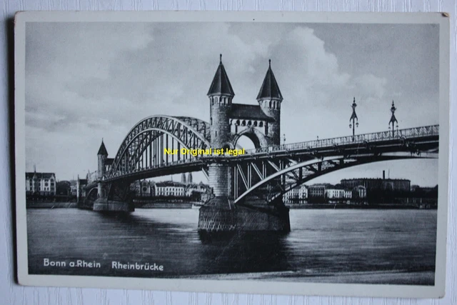 AK Bonn, Rheinbrücke, Nordrhein-Westfalen, vor 1945, Karl Rud. Bremer & Co.
