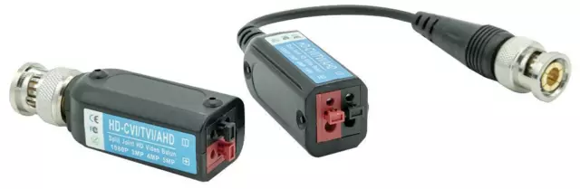 Video Balun Pair - Up To 5Mp Tvi/Ahd/Cvi, Accessory Type Balun, For Blupont