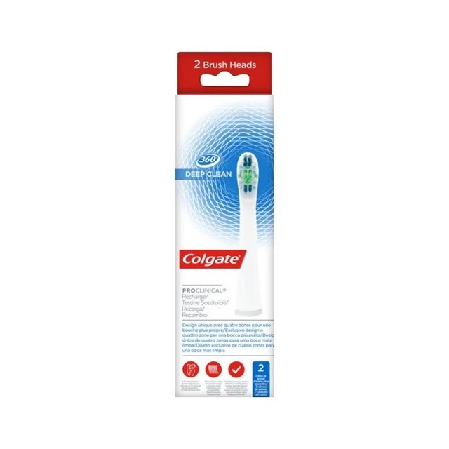 Colgate Proclinical 150 refil 2 spazzolini ricambi sonic deep cleaning