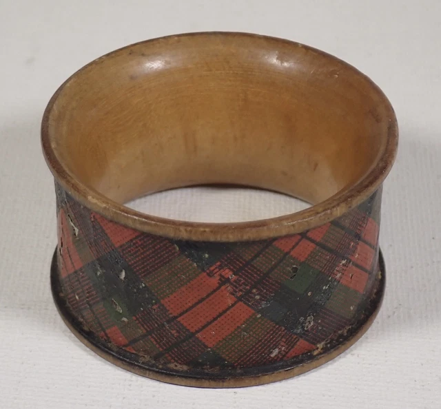 Antique Tartanware Napkin Ring Buy It Now!