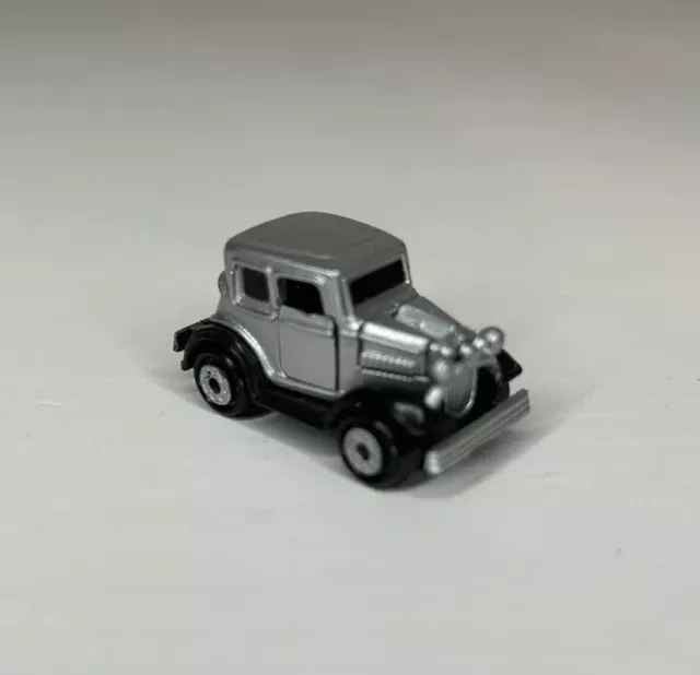 VTG Micro Machines Deluxe Ford '32 Vicky Gray Silver 1989 Galoob Open Hood Doors