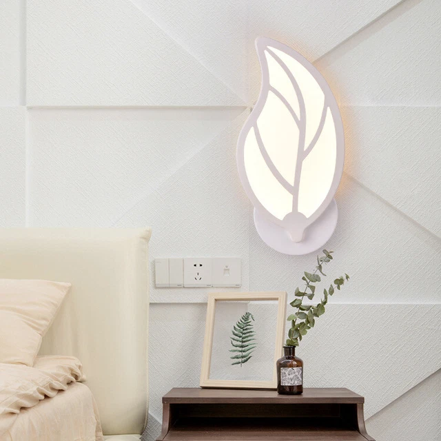 Applique Led Lampada Da Parete A Forma Di Foglia  Da Interno Design Moderno 7W