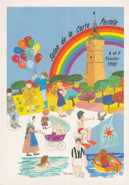 Carte postale 10cmX15cm VAR DRAGUIGNAN XIIème salon de la carte postale dessin