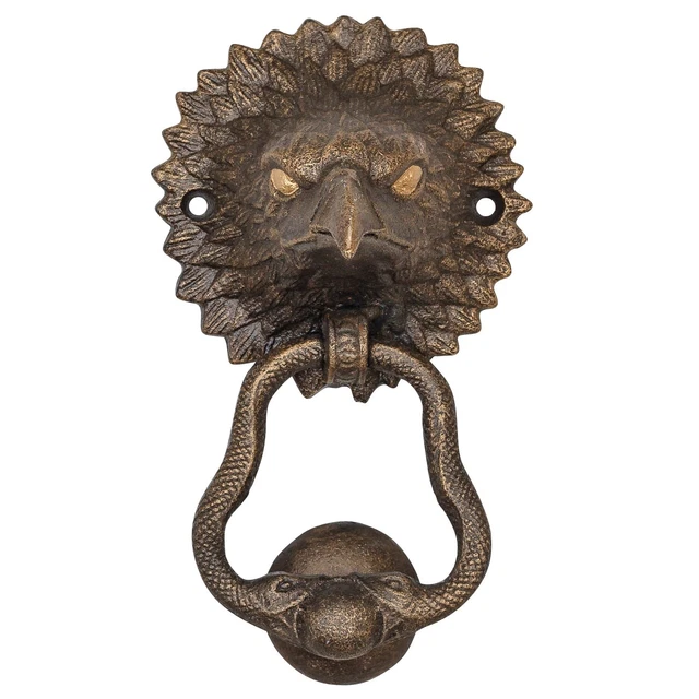 Aldaba águila hierro estilo antiguo 19cm