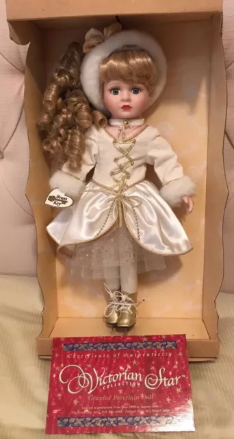 Brass Key Victorian Star Collection Porcelain Doll Ice Skater