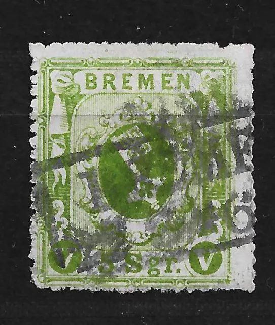 Briefmarken Altdeutschland Bremen  1859   Mi. Nr.  4 gest.