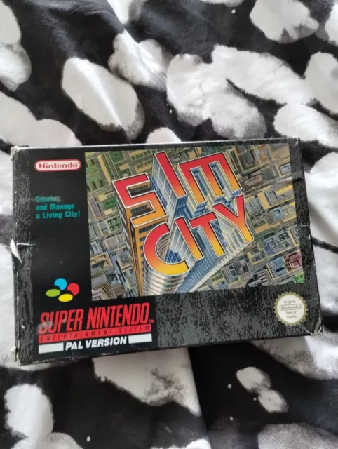 Sim City SNES boxed Pal Version