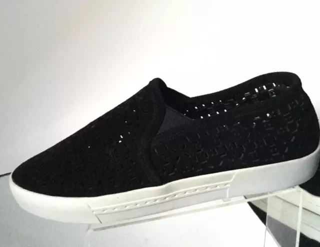 NEW JOIE Huxley Laser-Cut Slip-On Sneaker, Black (Size 39) - MSRP $225.00!