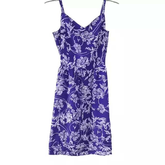 Gap Girls Summer Dress Size 10 Purple Floral, Sleeveless Dress, Zip Up Back