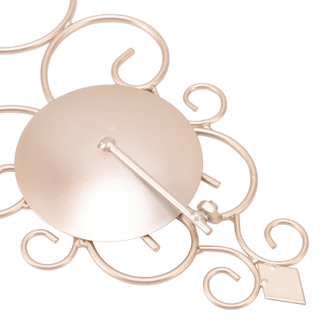 (Champagne Gold)Candlestick 37x14.5cm Foldable Candle Holder Iron For Wedding