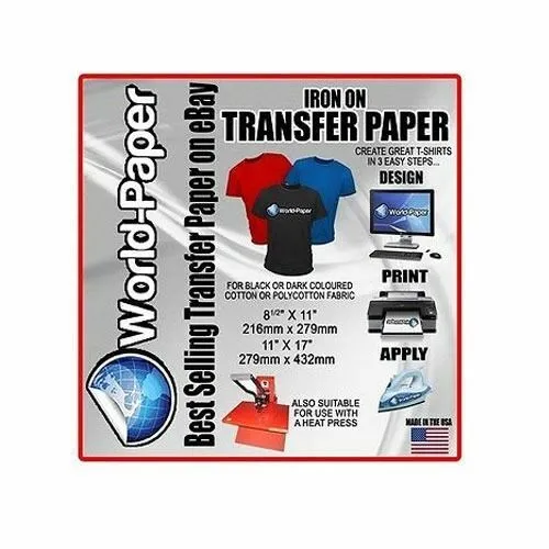 Inkjet Heat Transfer Paper Dark Iron on Blue Line Transfer Paper Durable Soft