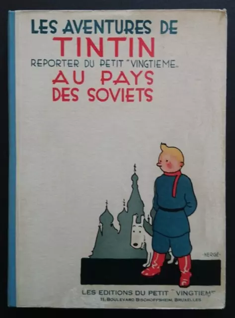 Herge Tintin Au Pays Des Soviets, Rare Exemplaire Pirate Numerotede 1980