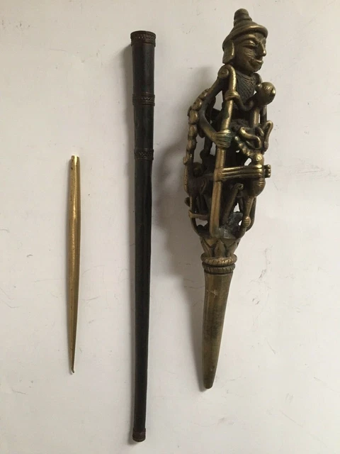 Large Burmese bronze tattoo needle