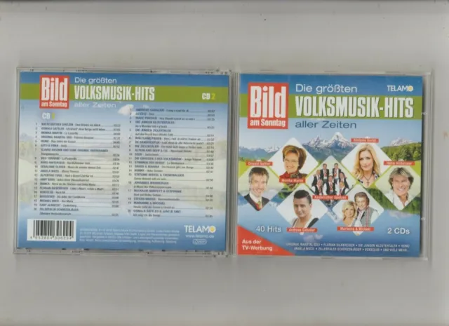 Die größten Volksmusik Hits aller Zeiten - 2 CD - 40 Titel