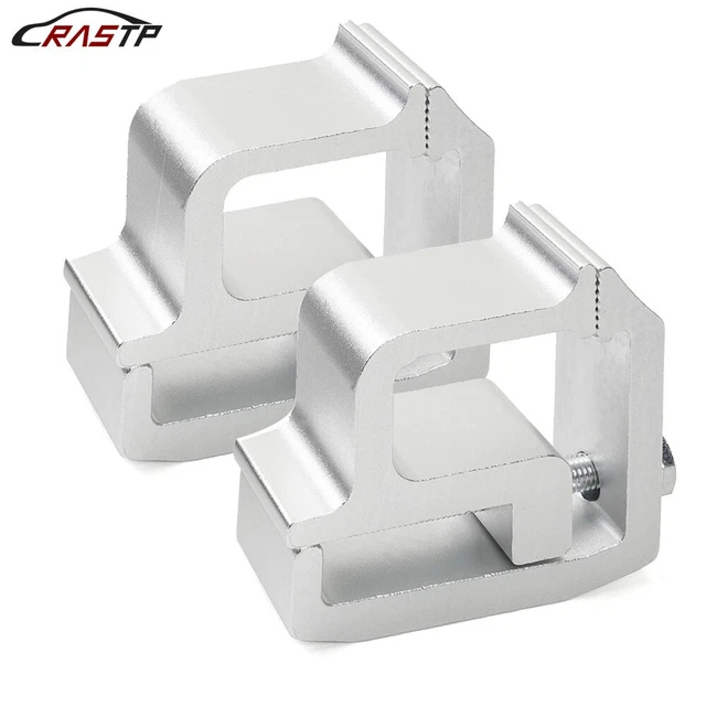 2X Silver Truck Cap Topper Camper Shell Mounting Clamps Heavy Duty