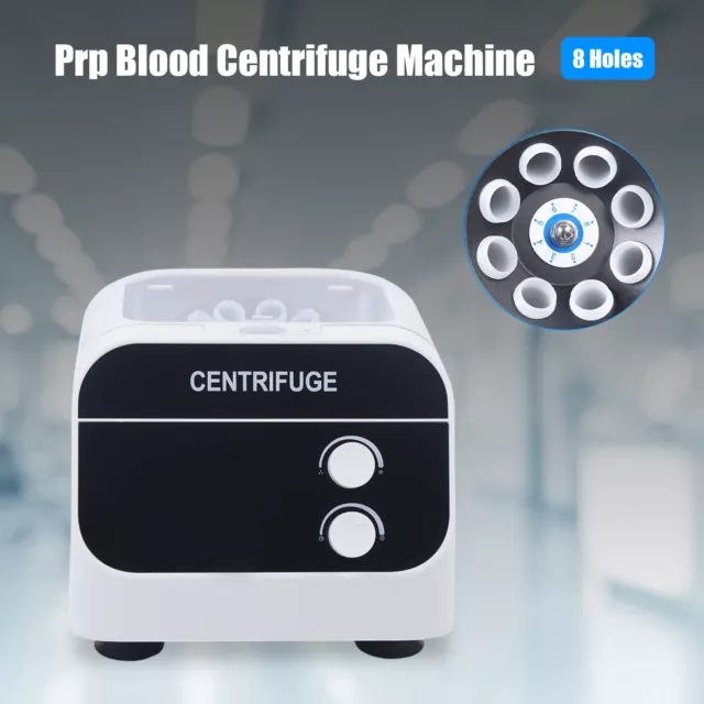 Lab Digital Benchtop Centrifuge PRP Blood Centrifuge Machine LCD Display 8 Holes