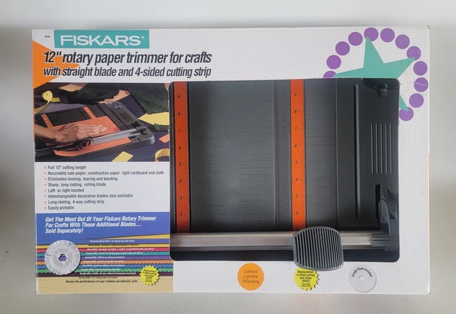 Fiskars 12 Inch Classic Rotary Paper Trimmer for crafts 12" straight blade #9582 Fiskars 12 Inch Classic Rotary Paper Trimmer for crafts 12" straight blade #9582